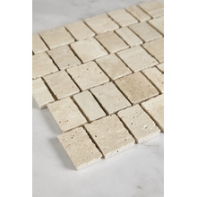 Idris Honed Travertine Mosaic Tile